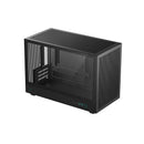 DeepCool CH260 Micro ATX Featuring Front And Top Mesh Design Tower Case With Tempered Glass Side Panel And Compatible housing ATX Power Supply And Full Size Air Cooler - Black Colour