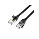 BENFEI CAT6 Male to Male Ethernet Round LAN 30m Cable with Gold-Plated Conductor, 4-Core Twisted-Pair and Data Transmission Up To 10Gbps - Black Colour