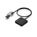 Benfei Usb-C Male 4-In-1 Card Reader With 1X Usb-C A Input + 1X Cf Sd Tf Ms Card Slots And Otg Connection Supported - Black Colour