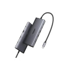 Ugreen 45520 Usb-C 11-In-1 Docking Station With Aluminum Casing Design And Built-In 2X Usb-C + Usb-A 3.2 10Gbps, Hdmi 4K@60Hz + Vga 1080P@60Hz, Glan, 3.5Mm Audio + Sd Tf Slot And Usb-C 100W(Max) Power Delivery - Grey Colour