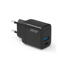 Acer OPS550BK 30W GaN Charger EU Plug Compact Fast Charger with Dual Port Output (USB-C + USB-A 3.0) For Laptop, Tablet & Smartphone  Black Colour
