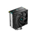DeepCool AK400 Digital SE Single Tower CPU Air Cooler With 4X Copper HeatPipes And 1X FK120 PWM FDB Fan and Low-Profile Magnetic Status LCD Display With A-RGB LED Strips With 220W (Max) TDP - Black Colour