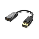 BENFEI DisplayPort Male To HDMI Female Adapter With Gold-Plated Connectors, Release Button Design And Support Resolution Up To 4K@30Hz - Black Colour
