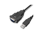 BENFEI USB-A 2.0 Male To RS-232 Male (9-Pin) DB9 Serial 1.8m Cable with Nickle-Plated Connectors, Built-in PL2303GT Chipset and Maximum Black Colour