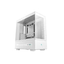 DeepCool CH690 Digital ATX Mid-Tower Case with Cutting-Edge Real-Time Digital Display, Semi-Glass Side / Front Panel and Supports Up to 420mm (Top) Radiators  White Colour