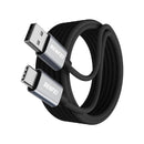 BENFEI USB-A 2.0 Male To USB-C Male 3A QC4.0 15W(Max.) 2m Cable with Nickle-Plated Connectors and Supporting Fast Data Transfer Speed Up To 480Mbps- Grey Colour