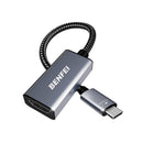 Benfei Usb-C Male To Hdmi Female Adapter With Nickle-Plated Connector, Support 4K@60Hz Resolution And Compatible With Thunderbolt 3 4 - Grey Colour