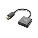 BENFEI DisplayPort Male To VGA Female Adapter With Gold-Plated Connector And Supports Resolution Up To 1080P@60Hz - Black Colour