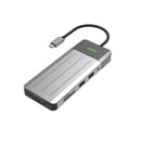 Acer ZL.DCK11.005 ODK3K0 USB-C 9-In-1 Travel Dock With 2X USB3.2 Gen1 5Gbps, HDMI 4K@30Hz, VGA 1080P@60Hz, GLAN, SD & TF Card Slot And 3.5mm Aux Jack And USB-C 100W (Max) Power Delivery - Grey Colour