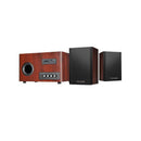 Microlab M890BT 40W 2.1Channel Subwoofer Speaker with Bluetooth V5.0 and Built-in USB / SD / FM Radio / RCA Port Black/Brown Colour