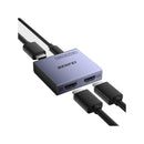 BENFEI 000447G HDMI 1-In to 2-Out Amplified Splitter for Dual Displays, Supports Ultra HD 4K@60Hz and Full HD 1080P Resolution and HDCP 2.3, HDR 10, Dolby Vision  Grey Colour
