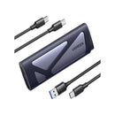UGreen 15813 M.2 PCIe NVME And SATA Solid State Drives With USB3.2 Gen 2 Standard Speed of 10Gbps, USB Attached SCSI Protocol And TRIM Supported - Grey Colour