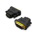 BENFEI DVI-D (24+1) Male to HDMI Female Adapter 2-Pack with Gold-Plated Connectors, Supports 1080P@60Hz Resolution and Bi-Directional Function - Black Colour