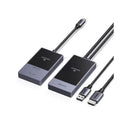 UGreen 35031A USB-C* (Where USB-C Source Must Be Compatible With Display Port ALT Mode) To HDMI 1080P 5G Point-To-Point Wireless Display Extender With Transmitter And Receiver Upto 30m (Without Interference) With USB-C 60W (Max) PowerDelivery - Grey