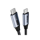 Benfei Usb-C 3.2 Gen 2 Male To Male 5A Qc Pd3.0 100W(Max.) 1M Cable With Nickle-Plated Connectors And Supporting Fast Data Transfer Speed Up To 10Gbps- Grey Colour