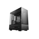 DeepCool CH560 Digital ATX Mid-Tower Case with Cutting-Edge Real-Time Digital Display, Semi-Glass Side / Front Panel and Supports Up to 420mm (Top) Radiators  Black Colour