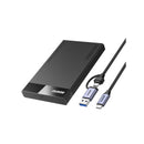 Benfei Usb-A C 3.0 Male 2.5" Sata Iii Hdd Ssd Enclosure With Supporting Accelerated Uasp, And Trim Protocol And Ultra-Fast 6Gbps Black Colour