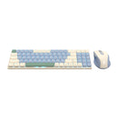 Redragon Bs8772 Wireless Keyboard And Mouse Combo - Cream Blue