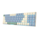 Redragon Bs8772 Wireless Keyboard And Mouse Combo - Cream Blue