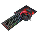 Redragon 4-In-1 Keyboard Mouse Mousepad Rgb Headset Gaming Combo