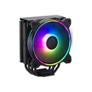 Cooler Master Hyper 212 Halo Black ARGB Gen2 CPU Air Cooler With 4X Direct Contact Jet-Black Aluminium Heat Pipes And 1X 120mm Rifle Bearing PWM Fan - Black Colour