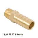 Hose Tail Connector Brass 1/4m X 13mm
