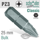 Pozi.no.3x25mm Classic Bit Bulk