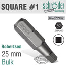 Sq.recess No.1 Insert Bit
