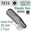 Torx Tamper Resist T15h 2cd