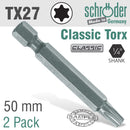 Torx Tx27 Classic Power Bit 50mm 2cd
