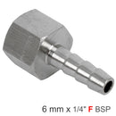 Hosetail 1/4"f X 6mm Bulk
