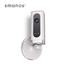 Smanos IP6 WiFi Camera With Built-in microSD Card Slot Up To 32GB And Good Quality Microphone And Speaker With Noise Reduction - White Colour
