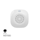 Smanos MD7000 Ceiling-Mount PIR Motion Detector WIth PC+ABS Plastic Casing, Test Button+Detection Lens+LED Indicator - White Colour