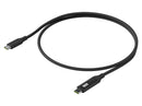 Ubiquiti Usb-C Cable With Charge Display Black Uacc-Cable-Usb-100W-1M-Bk