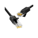UGreen 20158 CAT6 UTP Ethernet Cable, 0.5m, Male-to-Male, Gold-Plated, 8-Core, 1000Mbps, Black