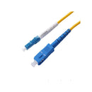 UGreen 70597 Fibre Optic LC-SC UPC Single Mode Simplex Optic Jumper 5m Cable with Three Ring Ceramic Insert Structure & Dust Cap Protection - Yellow Colour