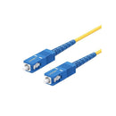 UGreen 70664 Fibre Optic SC-SC UPC Single Mode Jumper 3m Cable With Three Ring Ceramic Insert Structure And Dust Cap Protection - Yellow Colour