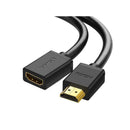 UGreen 10142 HDMI Male to Female Extension 2m Cable with Gold-Plated Connectors and Support resolution up to 4K@60Hz - Black Colour