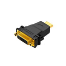 UGreen 20123 HDMI Male to DVI-I (24+5pin) Female Bi-Directional Adapter From Either HDMI or DVI 1080P Source (Without Audio) With Gold-Plated Connector - Black Colour