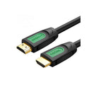 Ugreen 40463 Hdmi V2.0 Male To Male 3M Cable With Gold-Plated Connectors And Supports Resolution Up To 4K@60Hz - Black Green Colour