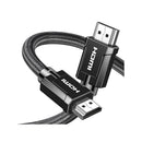 UGreen 70319 HDMI V2.1 8K@60Hz Male to Male Zinc Alloy Case and Braided 1m Cable Supports High-Speed Data Transfer of Upto 48Gbps - Black Colou