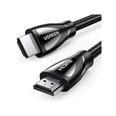 UGreen 80402 HDMI V2.1 Male To Male 8K@60Hz 1.5m Braided Cable With Solid Nickle Plated Connector, 48Gbps Data Transfer Rate, Dynamic HDR10+ And eARC And HDCP 2.2&2.3 - Black Colour