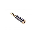 UGreen 20502 3.5mm Male to 2.5mm Female Audio Adapter with Gold-Plated Connectors, Metal Casing and Connect 2.5mm Audio Device to Another Device with 3.5mm Audio Jack - Black Colour