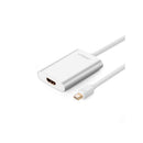 UGreen 10451 Mini DisplayPort Male to HDMI Female Adapter with Gold-Plated Connectors, Supports Resolution up to 4K@30Hz and Thunderbolt 2 interface compatibility - White Colour