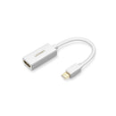 UGreen 10460 Mini DisplayPort Male to HDMI Female Adapter with Gold-Plated Connectors, Supports resolution up to 1080P@60Hz and Thunderbolt 2 interface compatibility - White Colour