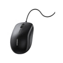 UGreen 90789 Ergonomic USB Wired Optical Mouse with 1200K DPI Sensor and Compatible with USB devices - Black Colour