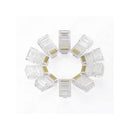 Ugreen 20329 Rj45 8P8C Lan Crimp Connector Plugs, Oxygen-Free Copper, For Cat5 Cat5E, 10-Pack, Clear.