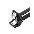 UGreen 30797 SATA III 90° Angle 45cm Data Cable with Lock Latch For Firm Connection and Supports 6Gbps Transfer Speed - Black Colour