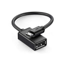 UGreen 10396 Micro USB-A 2.0 Male to Female OTG Adapter With Nickle-Plated Connectors & Supports Data Transfer Speed up to 480Mbps - Black Colour.