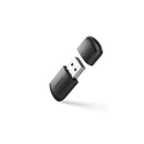 Ugreen 20204 Ac650 Dual-Band Wireless Usb Adapter With Protective Cap And Built With Led Status Indicator And Supports Both 2.4Ghz(200Mbps) 5Ghz(433Mbps) Transfer Speed - Black Colour